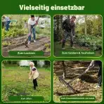 ABtool Vrtna Motika z 12 Zobmi in Nastavljivim Ročajem do 195 cm - slika 4