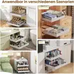 2x Housolution Izvlečni Organizator za Omarico 30–50 × 40–55 cm - slika 5