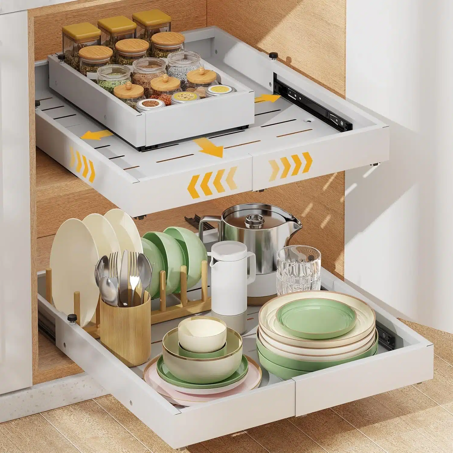 81lczbJiodL._AC_SL1500 2x Housolution Izvlečni Organizator za Omarico 30–50 × 40–55 cm - slika 1