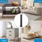 4x SHUESS Nastavljive Kovinske Noge za Pohištvo 25–42 cm - slika 5