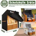 Rimwig Zaščitna Prevleka za Vrtni Stol 120 × 90 × 155/140 cm - slika 4