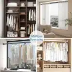 Aiitomg raztegljiva garderobna palica 45–68 cm - slika 5