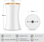 4x YindaLux LED Stropni Reflektor 5 W 550 lm IP44 - slika 4