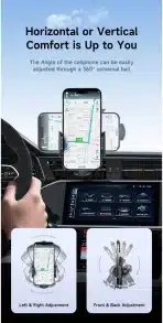 Awei X72 Avtomobilsko Držalo za Telefon s Priseskom - slika 5