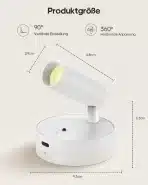 2x GOODEA Brezžična LED Stenska Svetilka z Daljinskim Upravljalnikom - slika 5