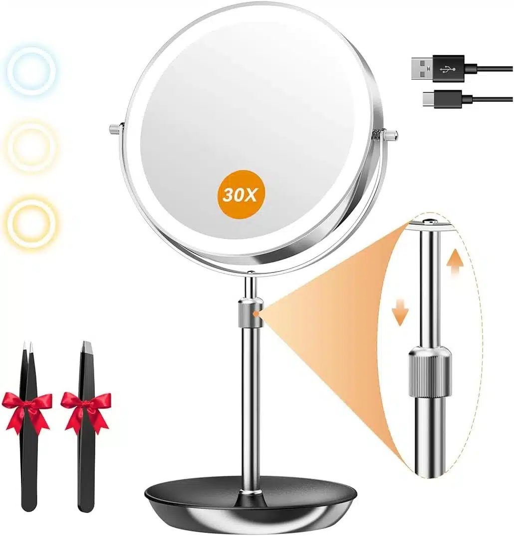 51d0FDmGssL._AC_SL1500 Auxmir LED Kozmetično Ogledalo 1x/30x - slika 1