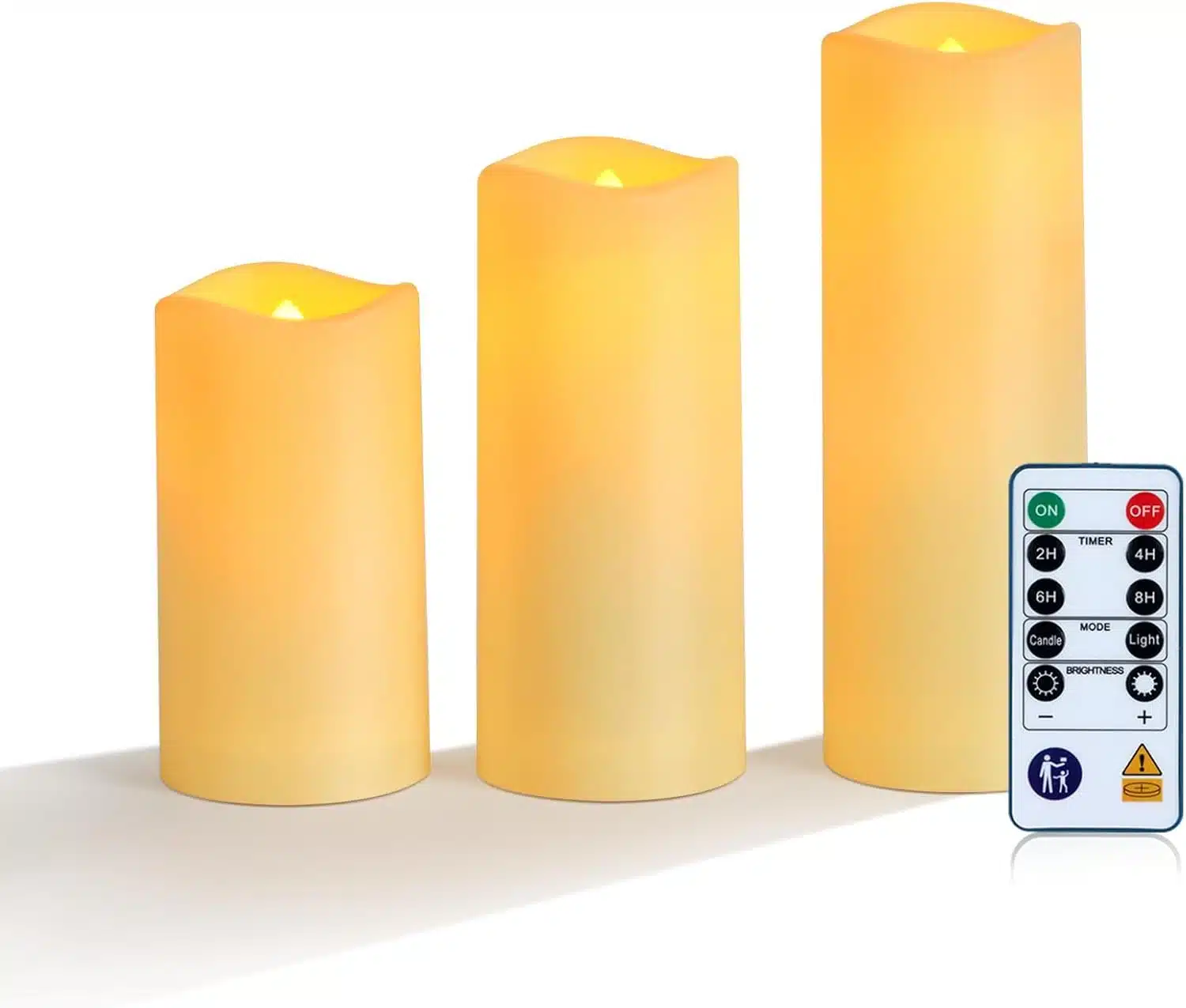 51iun-MnOGL._AC_SL1500 3x Homemory LED Sveče za Zunanjo Uporabo z Daljincem - slika 1