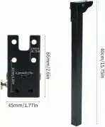 4x aleawol zložljive kovinske noge za mizo 40 cm - slika 4