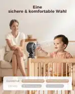 SWEETFULL Prenosni Ventilator za Otroški Voziček z LED-Lučko - slika 2