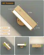 DetarZinLED brezžična LED stenska svetilka z upravljanjem na dotik - slika 5