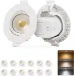 12x Bojim Vgradna LED Svetilka 5 W 550 lm IP65 – Ø 60–68 mm