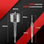 HAIMAYEE SDS Plus Kronski Sveder za Beton in Opeko 80 mm - slika 2