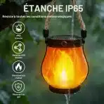 2x Wxeadu solarna LED svetilka z učinkom plamena - slika 6