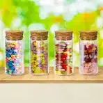 40x YFZYT Steklene Epruvete z Zamaški 25 ml - slika 4