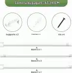 Poskena Raztegljiva Karnisa za Zavese 63–143 cm - slika 4