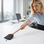 4x KINBOM usnjena muholovca z lesenim ročajem - slika 5