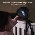Momcozy Prenosni Ventilator s Sponko in LED Lučko - slika 3