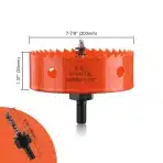 FASTDEPLE Kronska Žaga HSS M42 200 mm z Vrtalnim Svedrom - slika 2