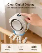SWEETFULL Prenosni Ventilator za Otroški Voziček s 5 Hitrostmi - slika 2