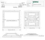 Natotela Pokrov za Jašek 800 × 800 mm A15 - slika 2