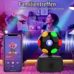 Vrtljiva Disco Krogla z Večbarvno LED Osvetlitvijo – 11 cm - slika 3