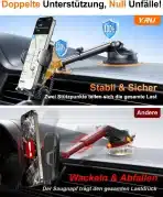 YRU Avtomobilski Nosilec za Telefon 360° - slika 5