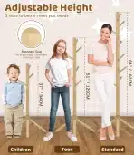 Relquorax Otroški Obešalnik iz Bukovega Lesa z 9 Kavlji - slika 3