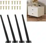 4x aleawol poševne kovinske noge za pohištvo 40 cm - slika 6