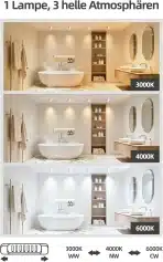 6x mega lumen LED Stropni Reflektor 5 W IP65 Bel - slika 4