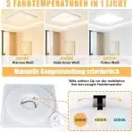 Seruno X LED Stropna Svetilka 24 W 3200 lm - slika 2