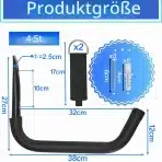 4x Locawaya Stenski Nosilci za Kajak 38 cm - slika 2
