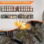 4x Trayindaly Kovinska Stenska Stojala za Začimbe - slika 5