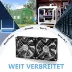 2x Silkwish 120 mm Ventilator za Hlajenje z Regulatorjem Hitrosti - slika 6