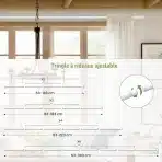 Poskena Raztegljiva Karnisa za Zavese 63–143 cm - slika 3