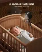 SWEETFULL Prenosni Ventilator za Otroški Voziček z LED-Lučko - slika 6