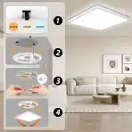 Seruno X LED Stropna Svetilka 24 W 3200 lm - slika 3