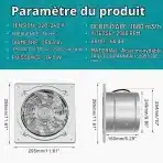 HG Power Odvodni Ventilator 150 mm z Regulatorjem – 525 m³/h - slika 4