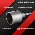HAIMAYEE SDS Plus Kronski Sveder za Beton in Opeko 80 mm - slika 3