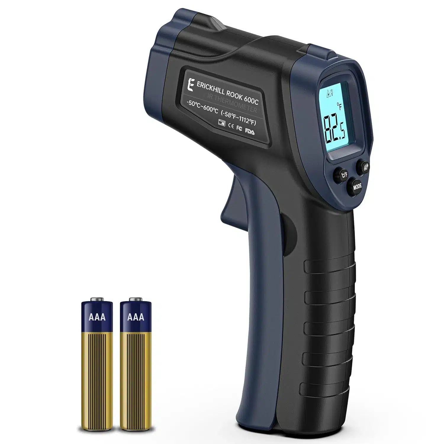 71TXiwyu23L._SL1500 ERICKHILL Infrardeči Brezkontaktni Termometer –50 do 600 °C - slika 1