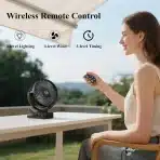 Minthouz prenosni USB ventilator s sponko in daljincem 12000 mAh - slika 7