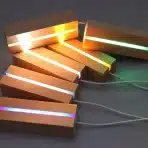 2x Luolety LED Leseno Stojalo z Akrilno Ploščo 15 cm – Barvna Svetloba - slika 5