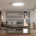 Aphyni LED Stropna Svetilka 24 W z Daljinskim Upravljalnikom - slika 5