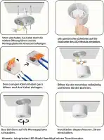 6x mega lumen LED Stropni Reflektor 5 W IP65 Bel - slika 7