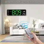 PiKaPiKaP digitalna stenska ura z daljinskim upravljalnikom 30 cm - slika 3
