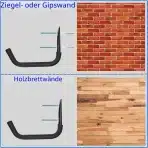 4x Locawaya Stenski Nosilci za Kajak 38 cm - slika 4
