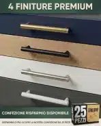15x BAILROP Ročaj za Pohištvo iz Nerjavečega Jekla 128 mm - slika 5