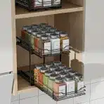 Izvlečni organizator za začimbe z 2 policama 18,8 × 26,4 × 23 cm - slika 4