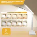 LED namizna svetilka z dvojno roko in brezžičnim polnjenjem 10 W - slika 2