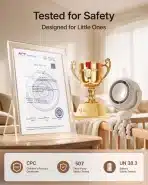 SWEETFULL Prenosni Ventilator za Otroški Voziček s 5 Hitrostmi - slika 5