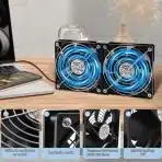 2x Silkwish 120 mm Ventilator za Hlajenje z Regulatorjem Hitrosti - slika 4